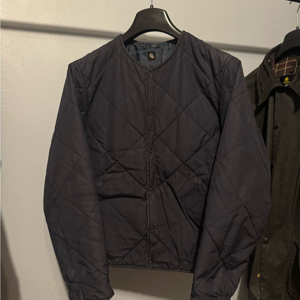 Men's Navy Quilted Jacket